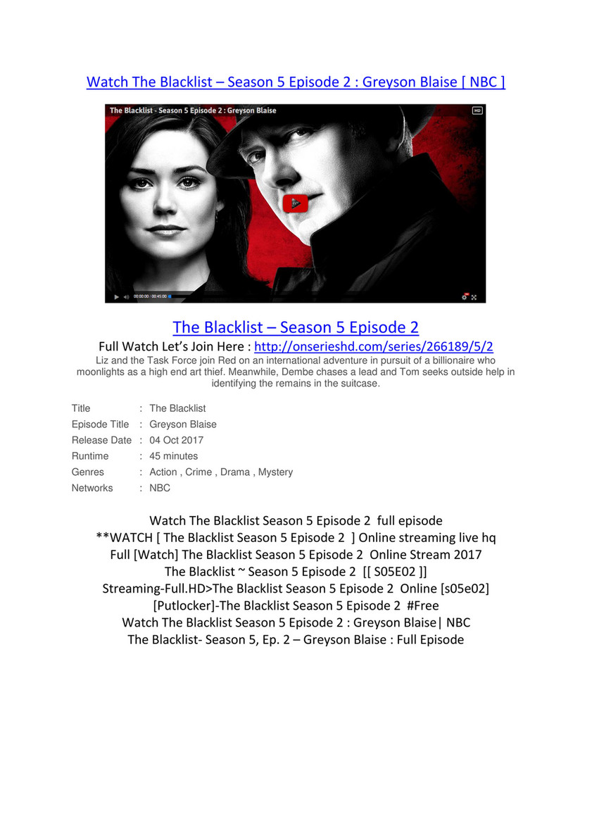 download the blacklist season 2