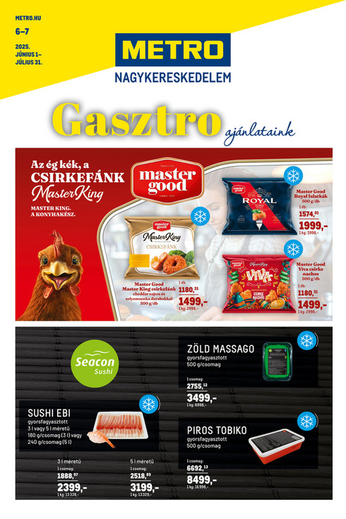 Gasztro Ajánlataink 2025/06-07