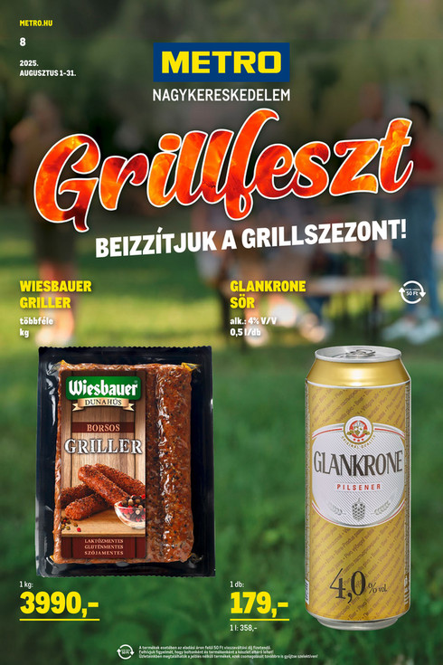 Élelmiszer és Szezonális Ajánlataink Kiskereskedőknek 2025/08