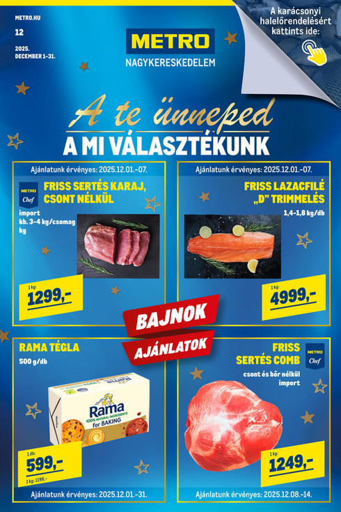 Élelmiszer és Szezonális katalógus 2025/12