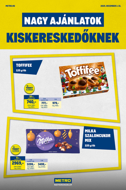 Nagy Ajánlatok Kiskereskedőknek 2025/12