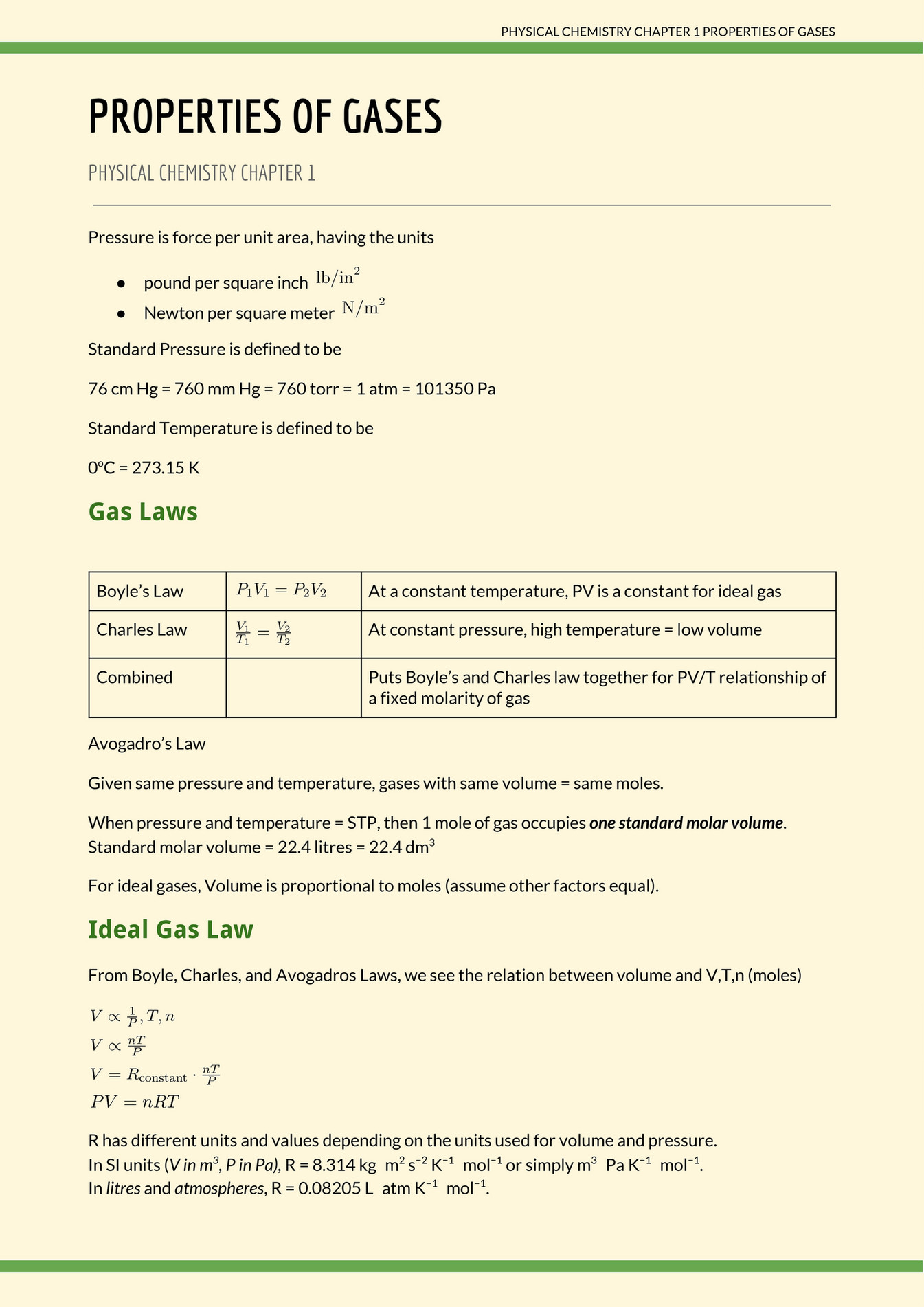 Lecture Notes PDFs 17s3/phychem/01 PROPERTIES OF GAS Page 4