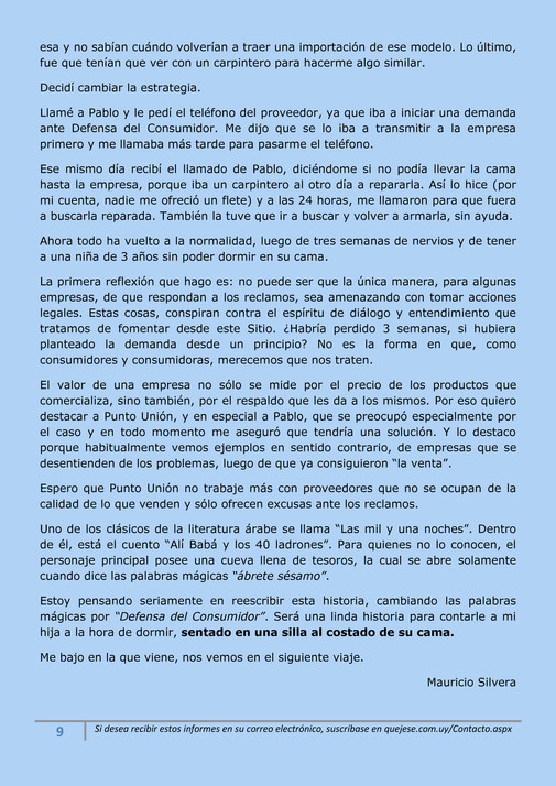 Quejese Com Uy Informe N 5 Www Quejese Com Uy Pagina 8 9 Created With Publitas Com