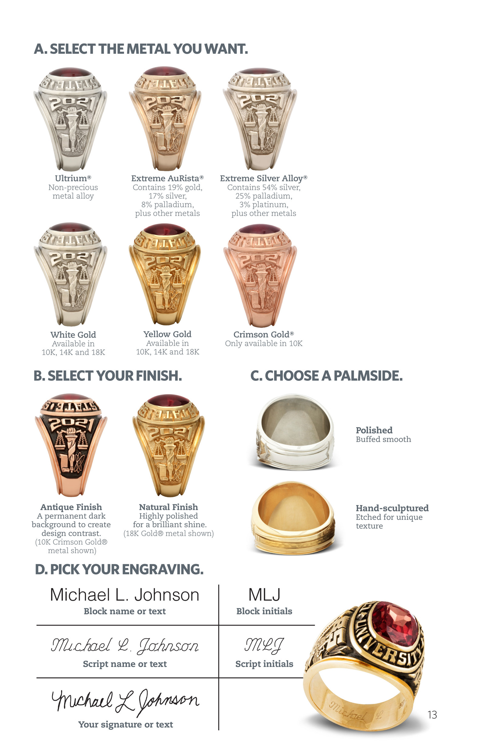 Crimson gold class ring discount