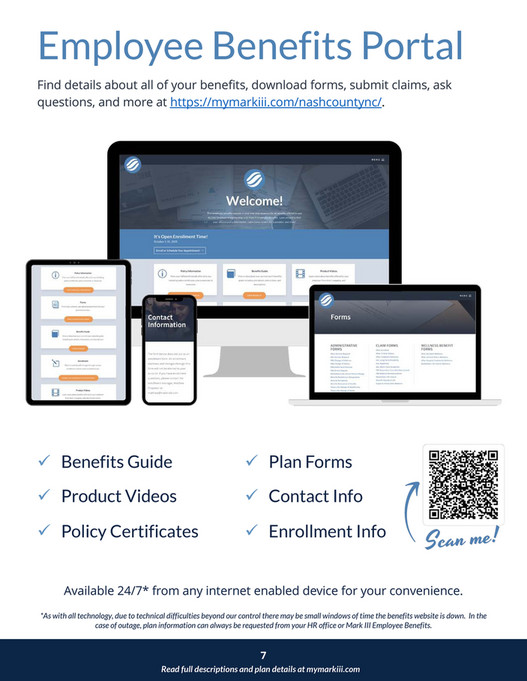 Mark III Employee Benefits Nash County Employee Benefits Booklet