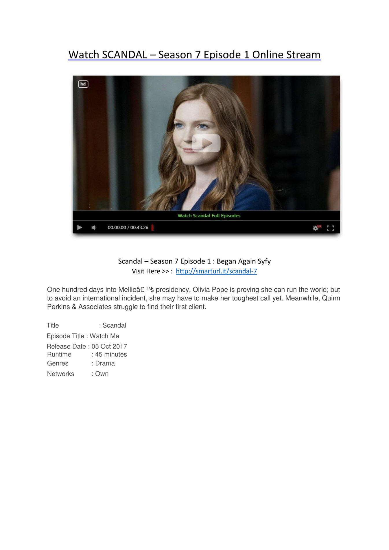 Mambukopet Putlocker Watch Scandal Season 7 Episode 1 Watch Me Page 1 Created With Publitas Com