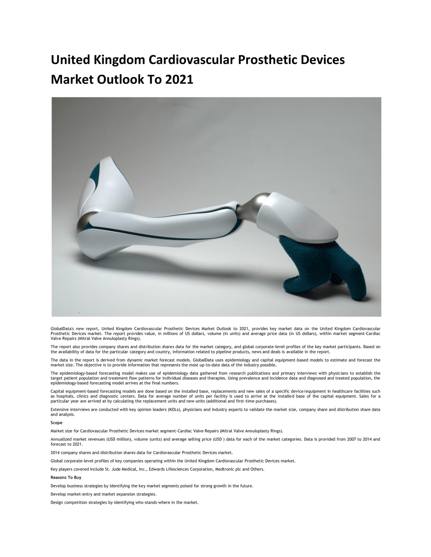 ken research United Kingdom Cardiovascular Prosthetic Devices Market