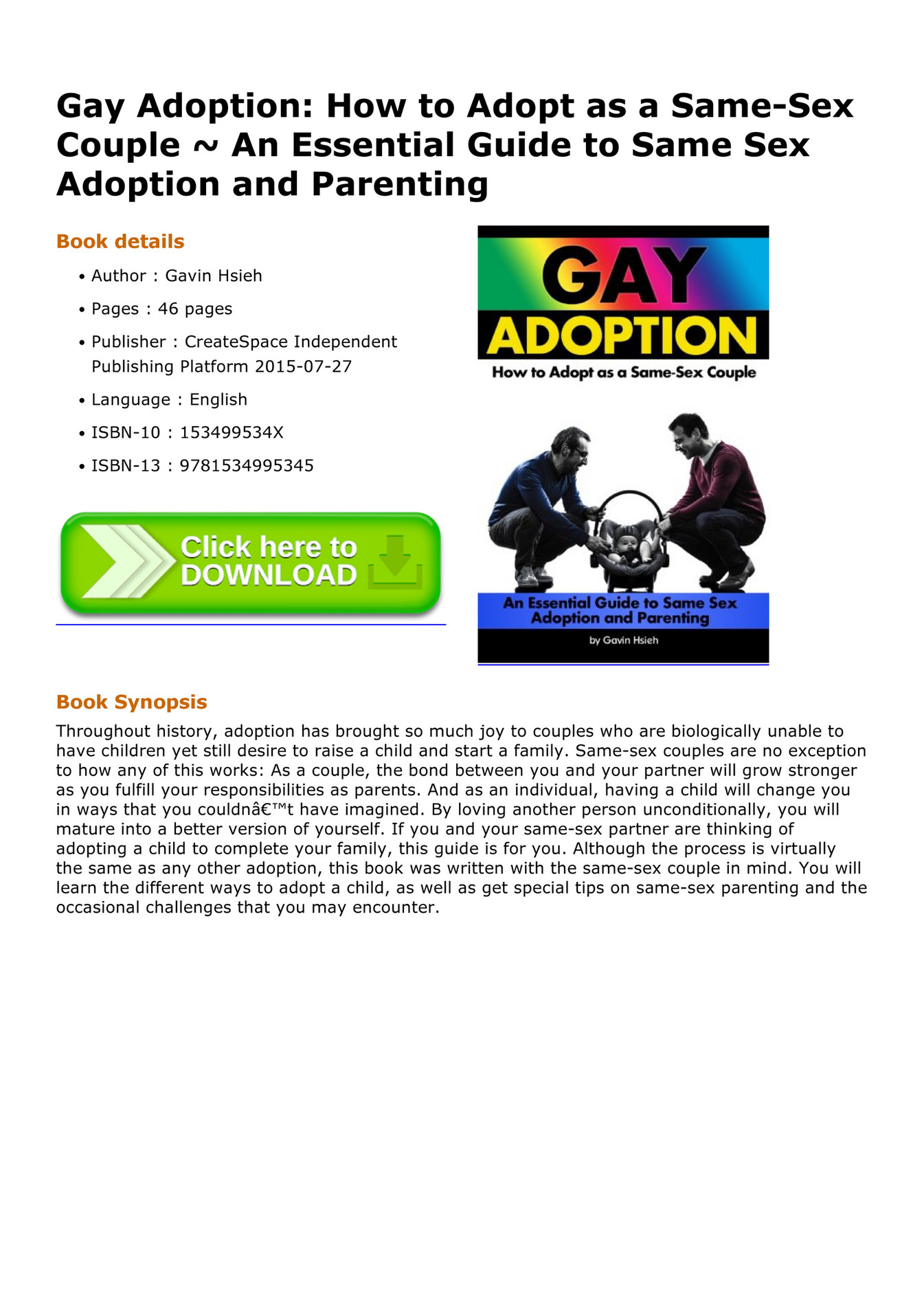Sex Education Gay Adoption How To Adopt As A Same Sex Couple An Essential Guide To Same Sex
