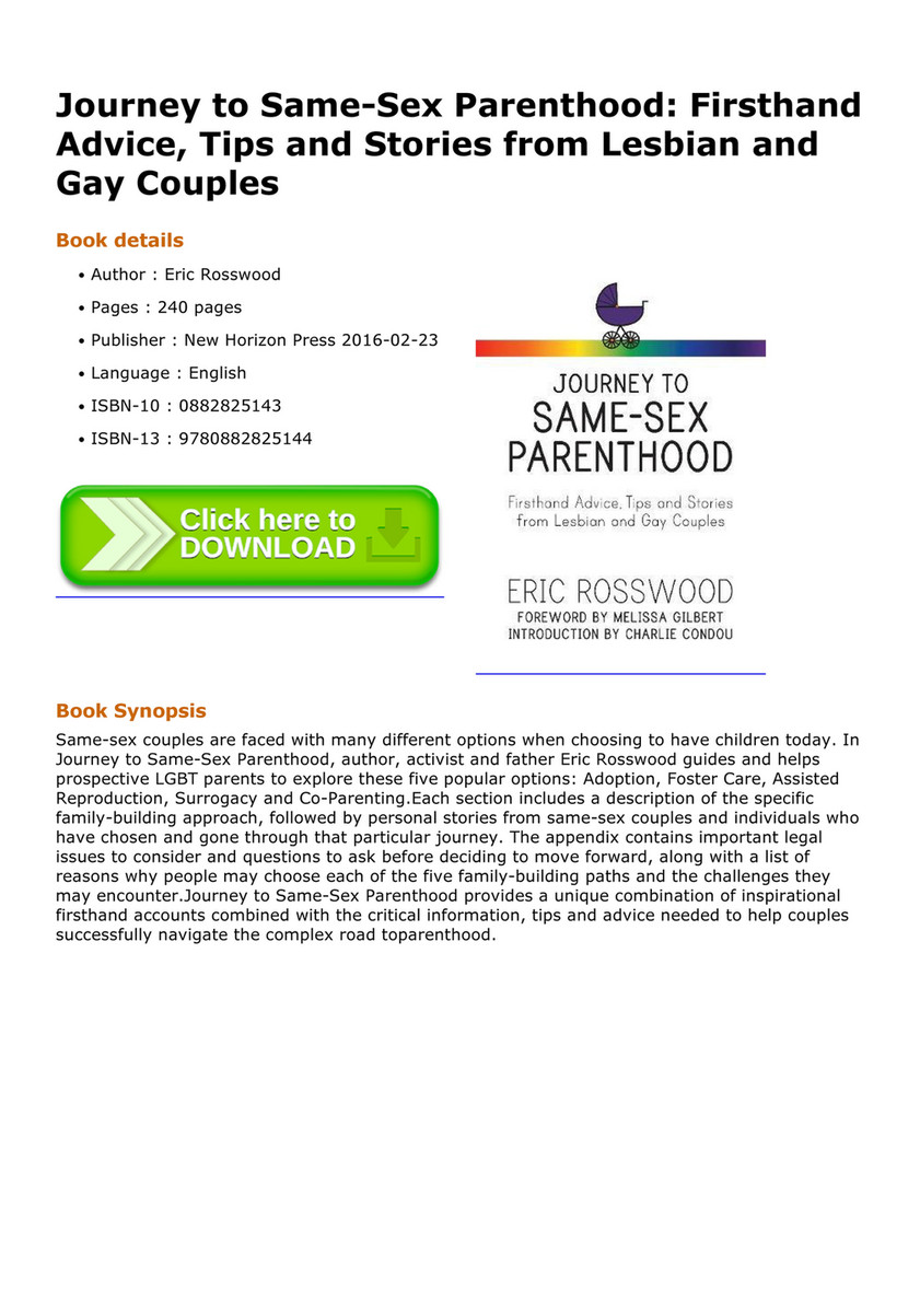 Sex Education - Journey to Same Sex Parenthood Firsthand Advice Tips and  Stories from Lesbian and Gay Couples - Page 1 - Created with Publitas.com