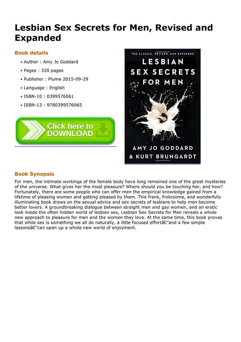 Sex Education - Lesbian Sex Secrets for Men Revised and Expanded - Page 1 -  Created with Publitas.com