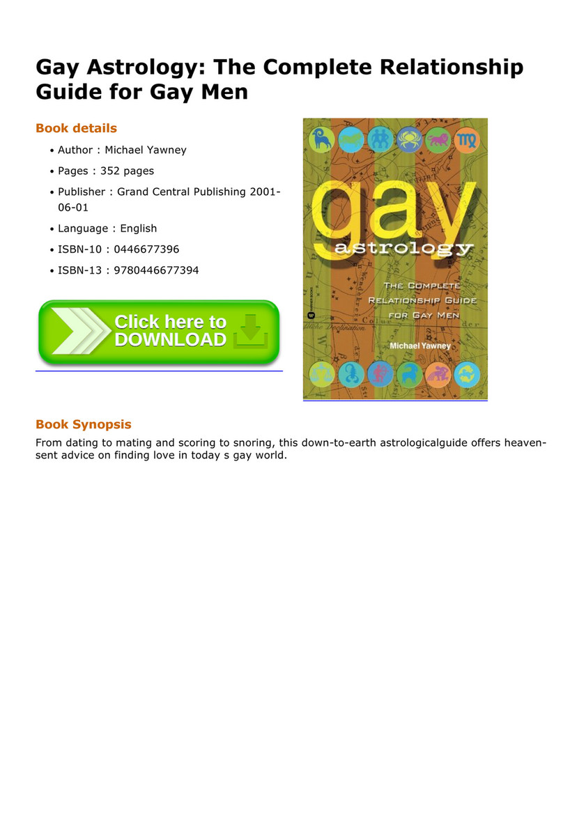 Sex Education - Gay Astrology The Complete Relationship Guide for Gay Men -  Page 1 - Created with Publitas.com