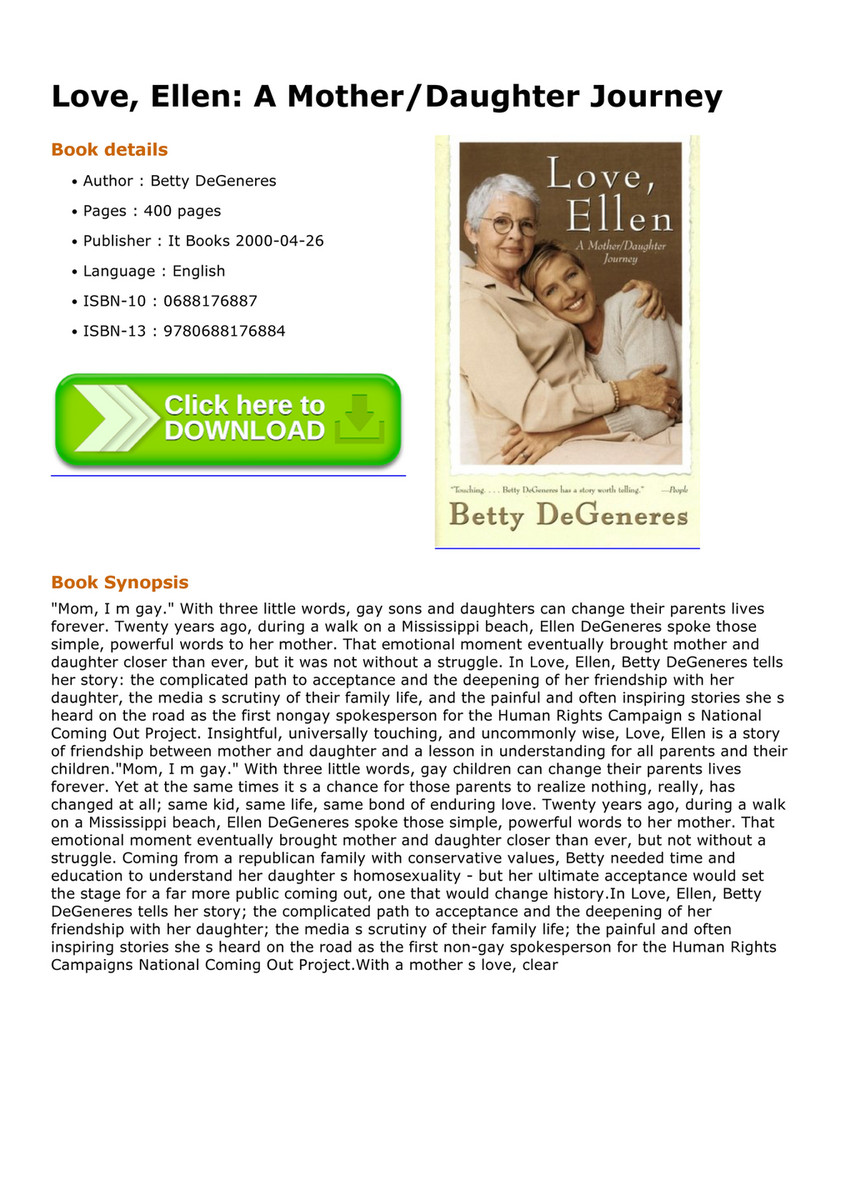 Sex Education - Love Ellen A Mother Daughter Journey - Page 1 - Created  with Publitas.com