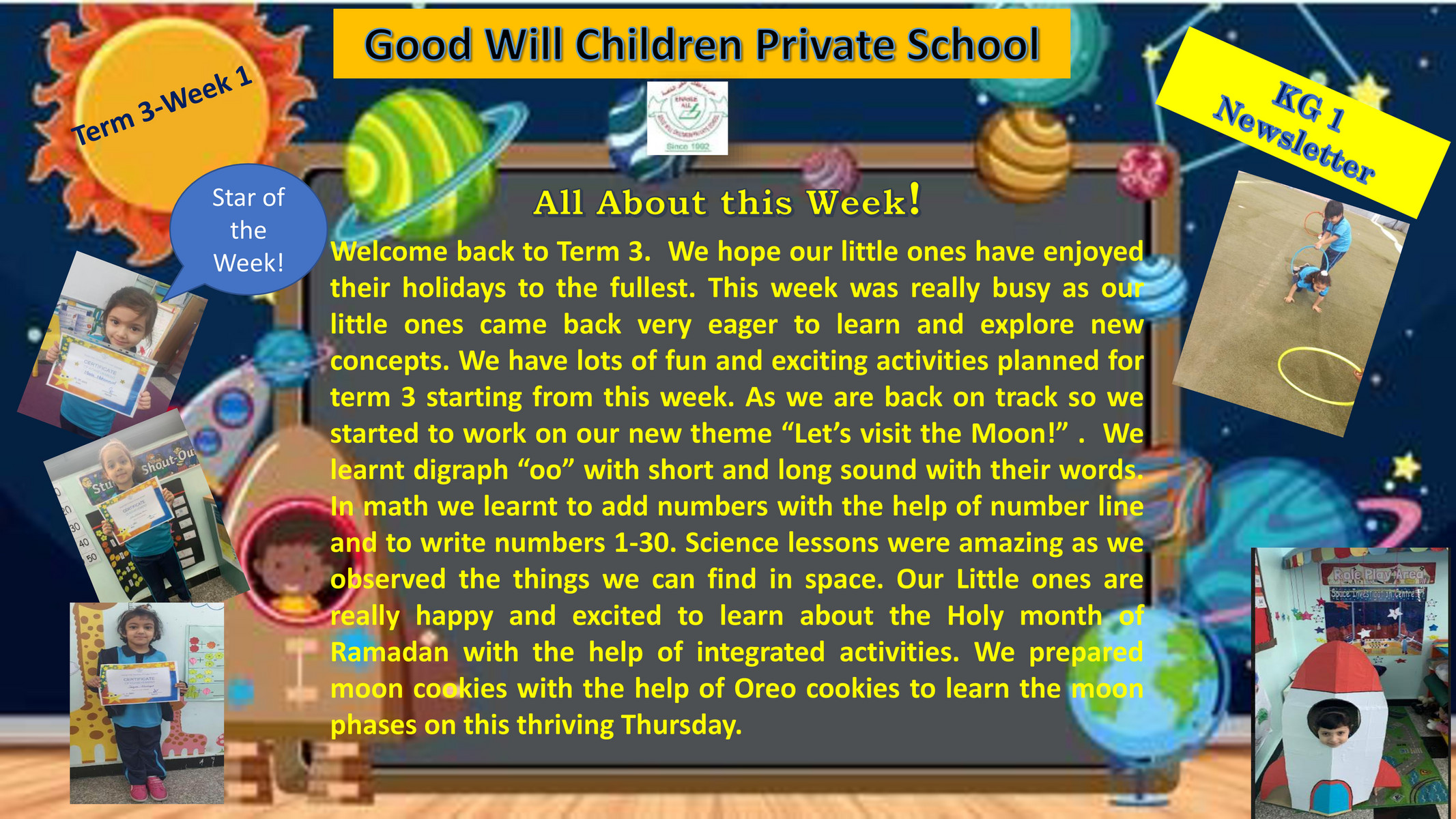 Good Will Children School - KG 1 Newsletter Week 1-Term 3 - Page 1 ...