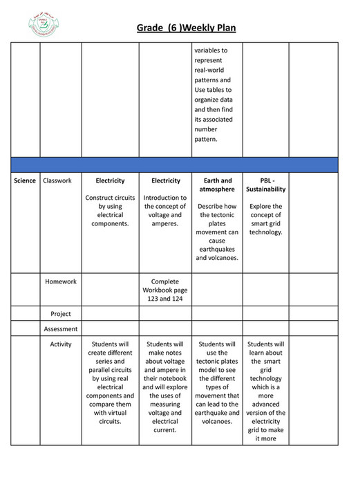 Good Will Children School - GR-6 -Weekly Plan-Term-3-Week-4 - Page 1 ...