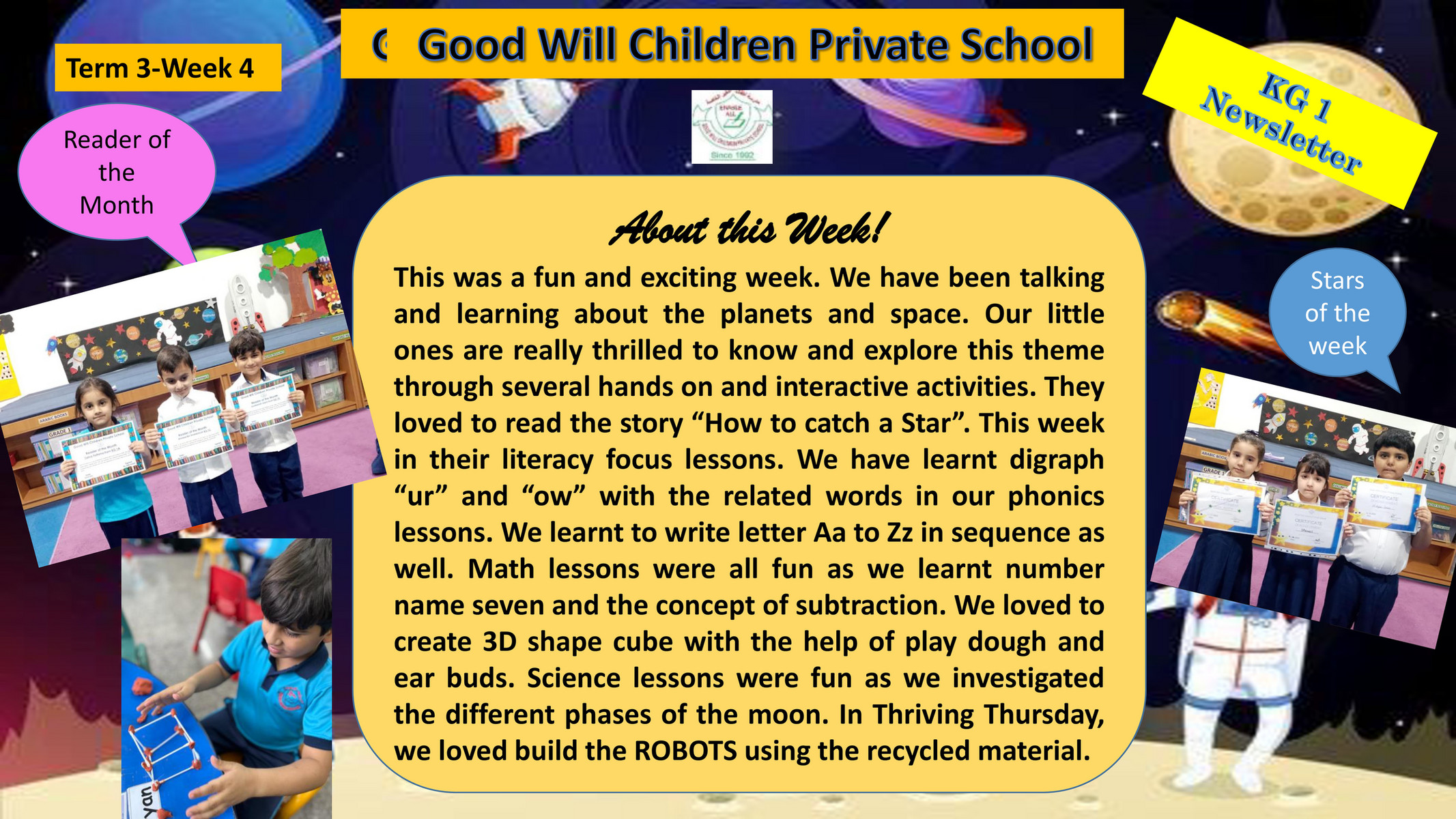 Good Will Children School - KG 1 Newsletter Week 4-Term 3 - Page 1 ...