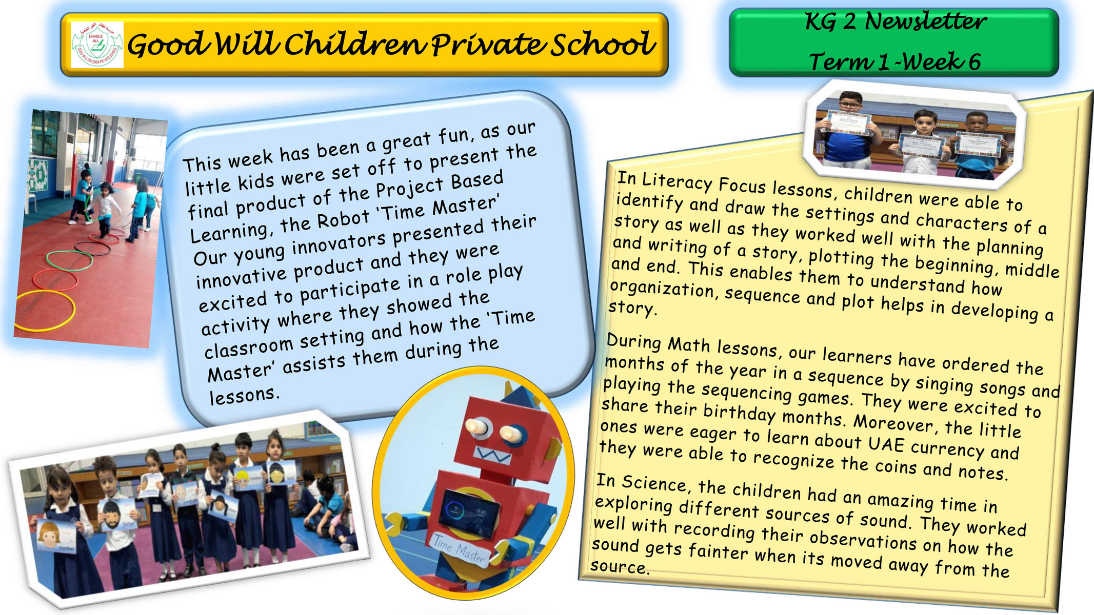 Good Will Children School - KG 2 WEEK 6 NEWSLETTER-2023 - Page 1 ...