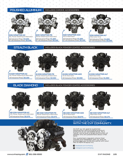 Cfengine Catalogue CVF Racing - Official Product Catalog for 2025 - Page 104-105