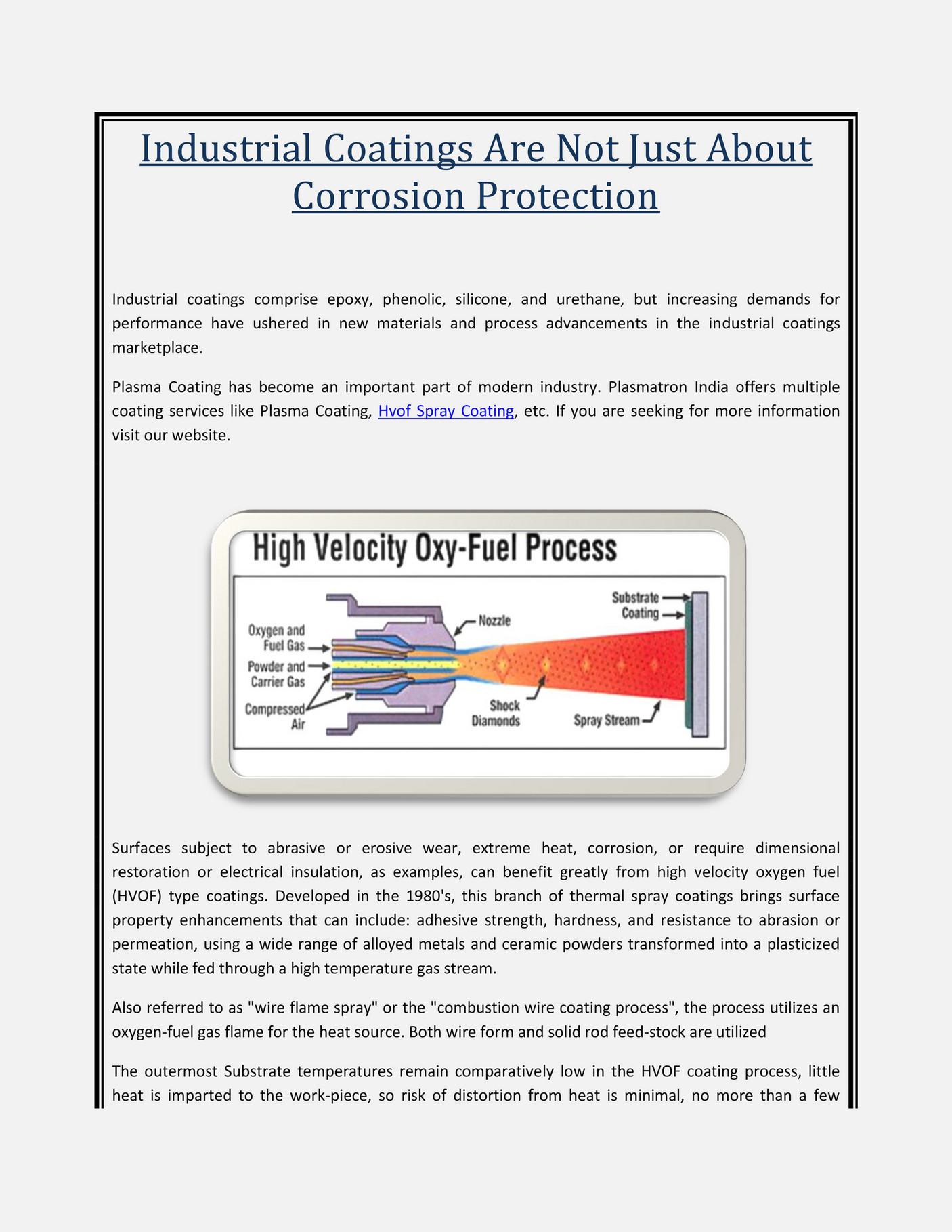 My publications Industrial Coatings Are Not Just About Corrosion