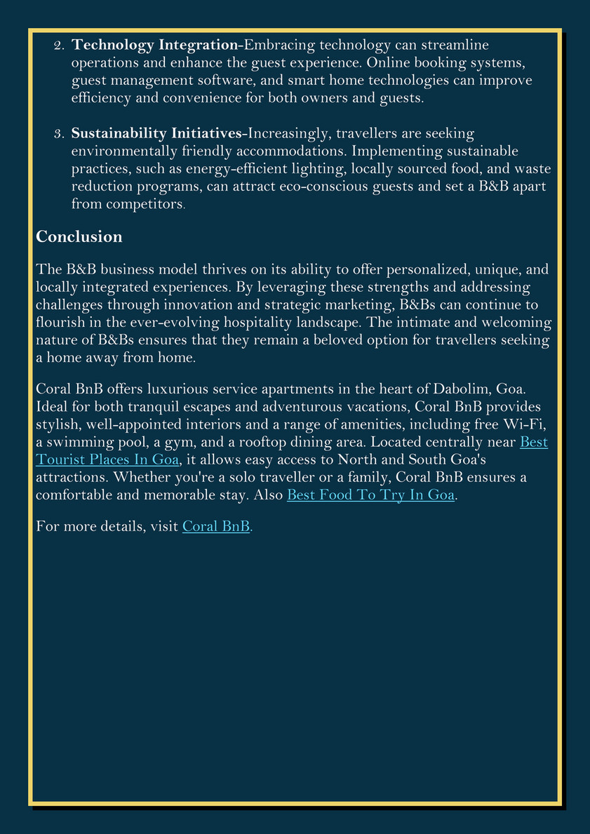 My publications - The Business Model of Bed and Breakfast Navigating the  Hospitality Industry - Page 4 - Created with Publitas.com