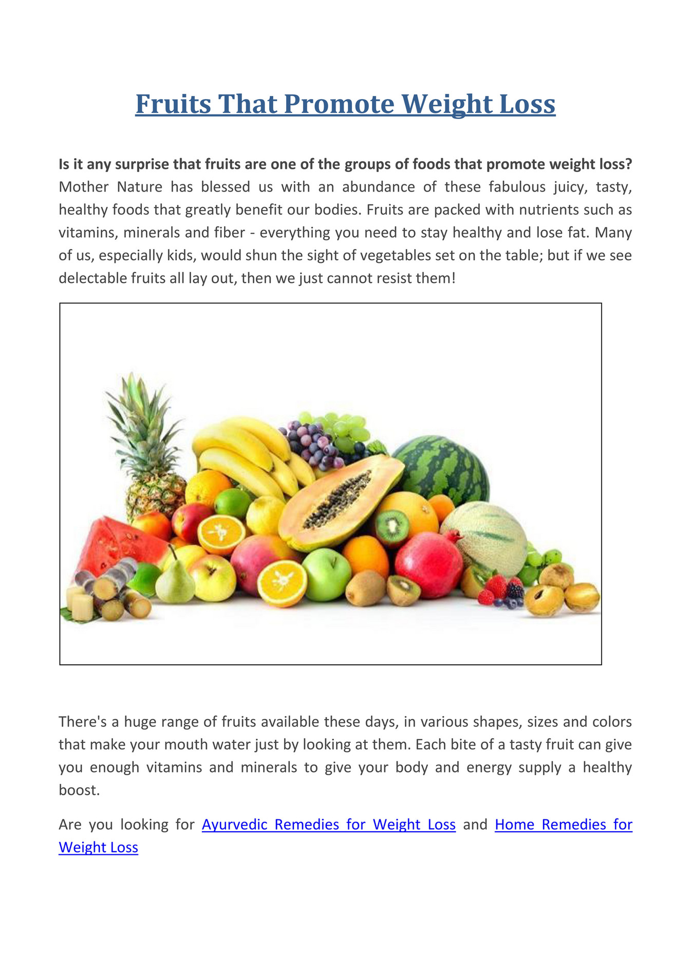 My publications - Fruits That Promote Weight Loss - Page 1 - Created ...