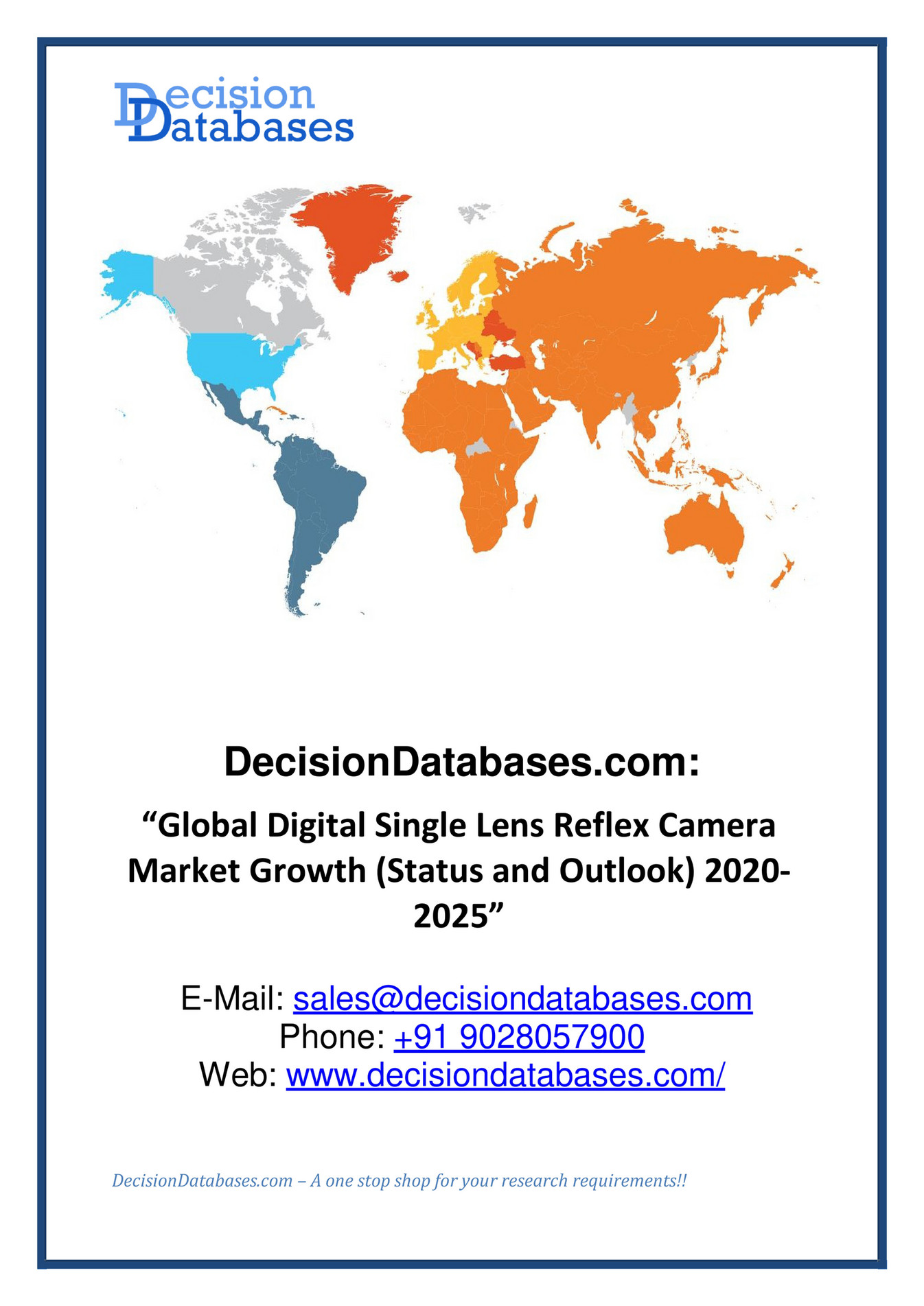 Digital Single Lens Reflex Camera Market Size Share Statistics Trends Demand And Revenue