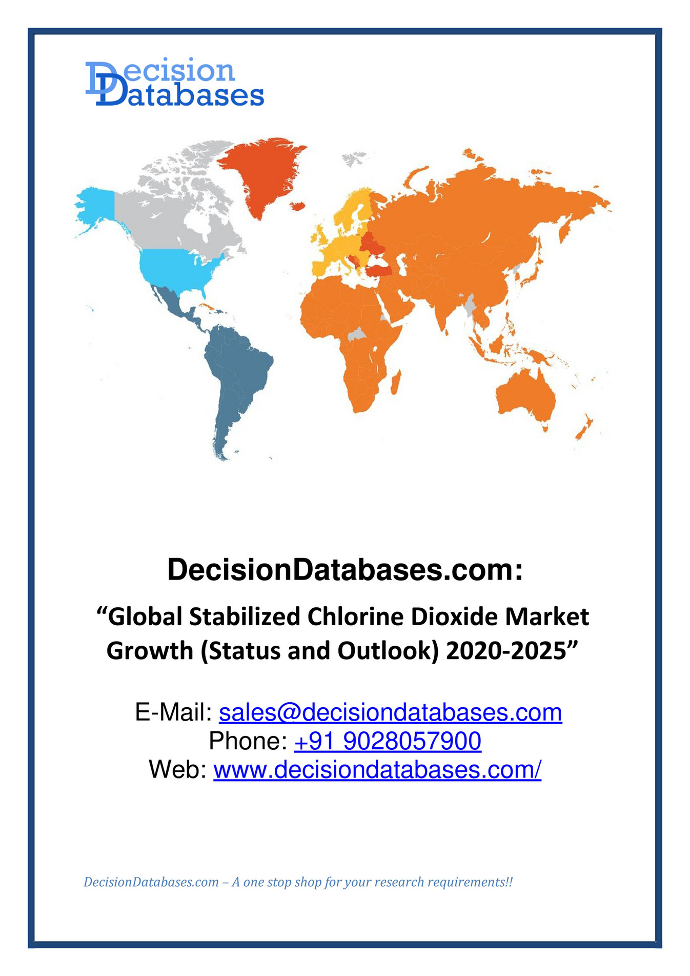 Stabilized Chlorine Dioxide Market Size, Share, Statistics, Trends