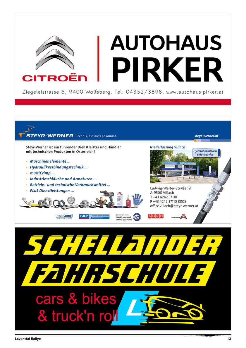 Werbeagentur Ignition Programmheft Lavanttalrallye 17 Seite 12 13 Created With Publitas Com