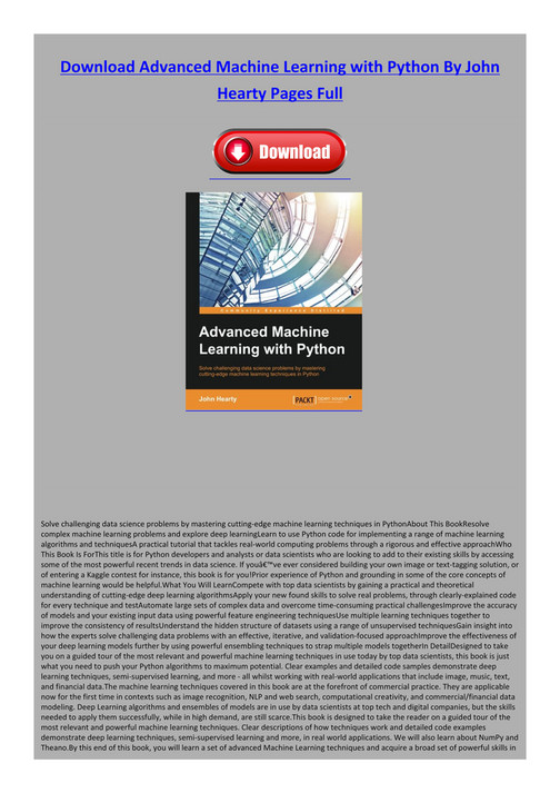 Book - Advanced-Machine-Learning- - Page 1 - Created with Publitas.com