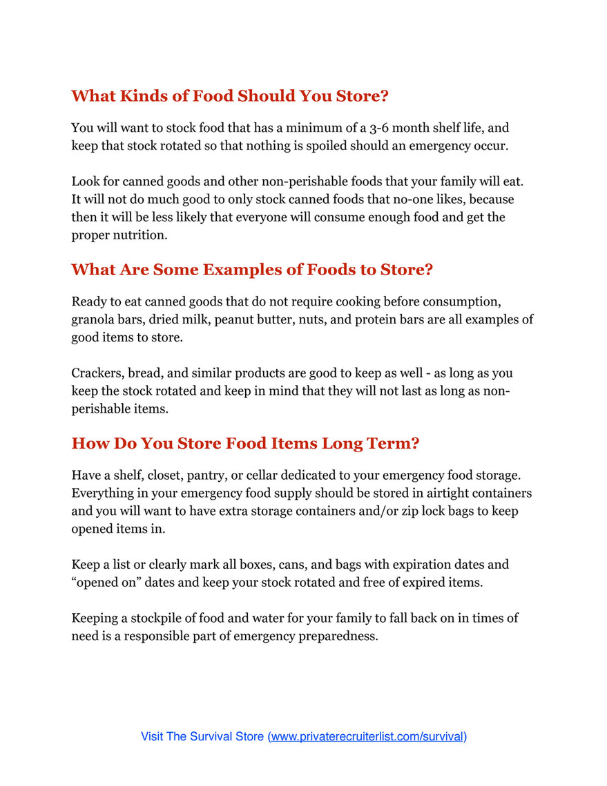 My Publications Prepper Basics For Survival Page 12 13