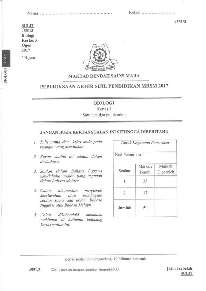 My Publications Mrsm Bio 2017 Trial Paper 3 Page 2 3 Created With Publitas Com