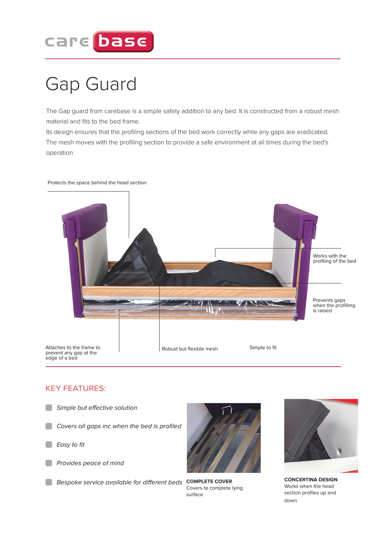 Carebase Carebase Safeguard Gap guard 2016 Page 1