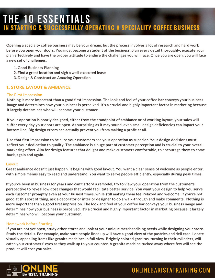 Online Barista Training - The Top 10 Essentials - Page 3 - Created 