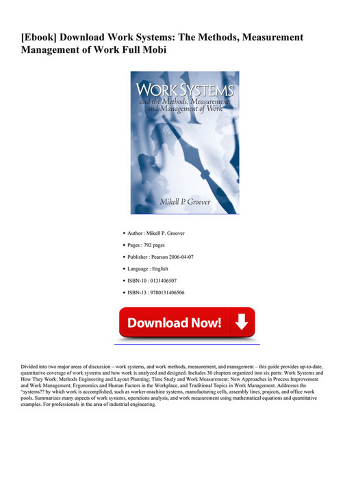 EBOOKS BEST - Work-Systems-The-Methods- - Page 1 - Created with ...