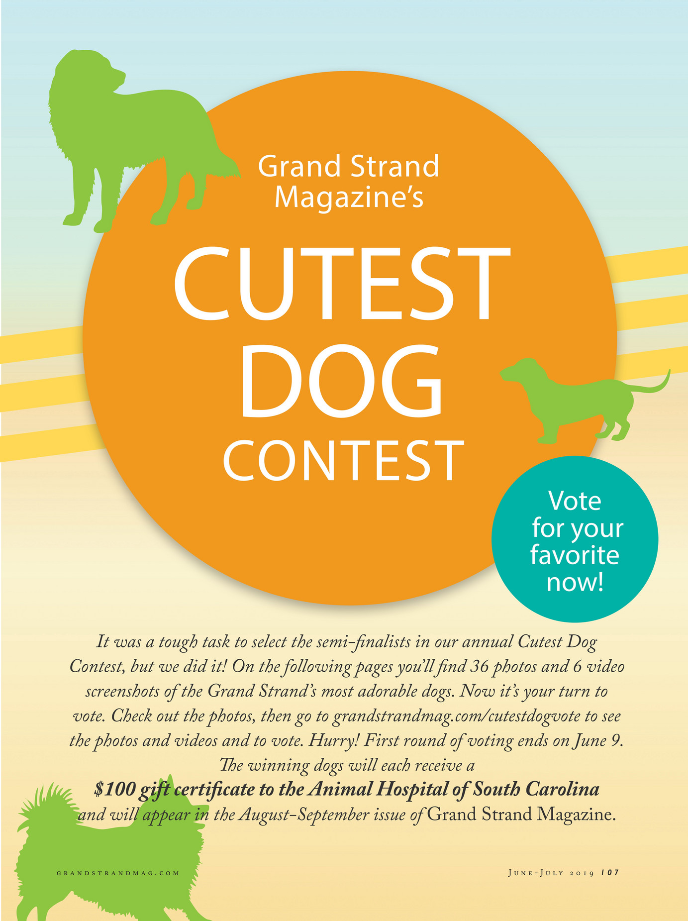 GULFSTREAM COMMUNICATIONS Grand Strand Magazine's Cutest Dog Contest