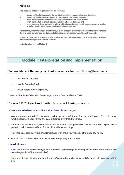 K53 Tests.pdf My publications - The K53 Yard Test Made Easy (Preview) - Page 12-13 ...
