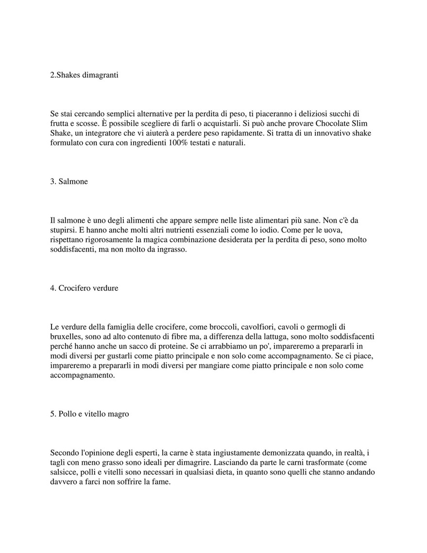 perdita di peso magica dimagrante