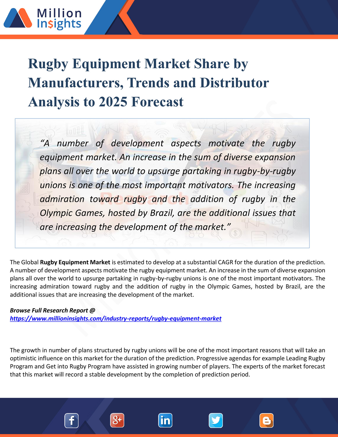 My publications Rugby Equipment Market Share by Manufacturers, Trends