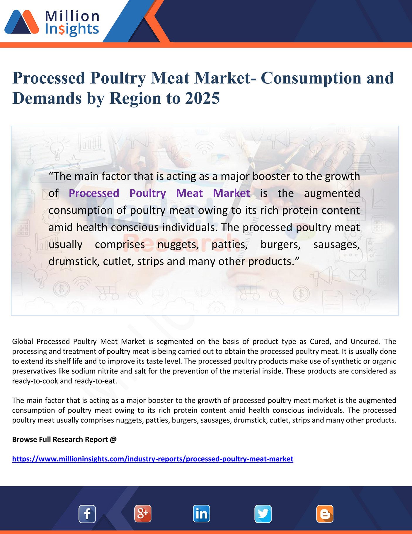 My publications Processed Poultry Meat Market Consumption and