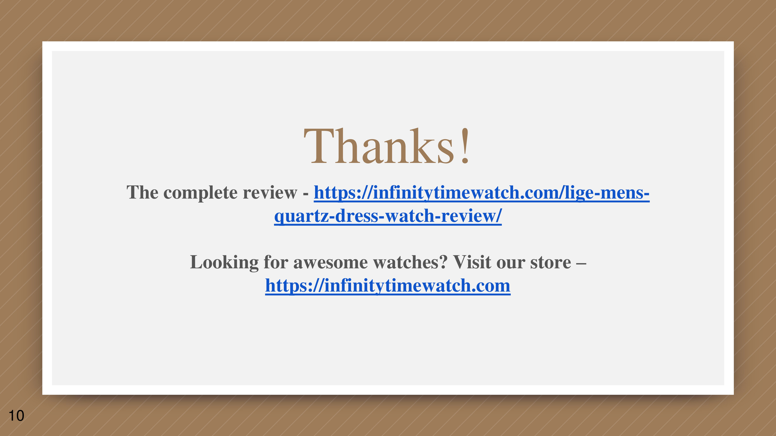 lige mens watch reviews