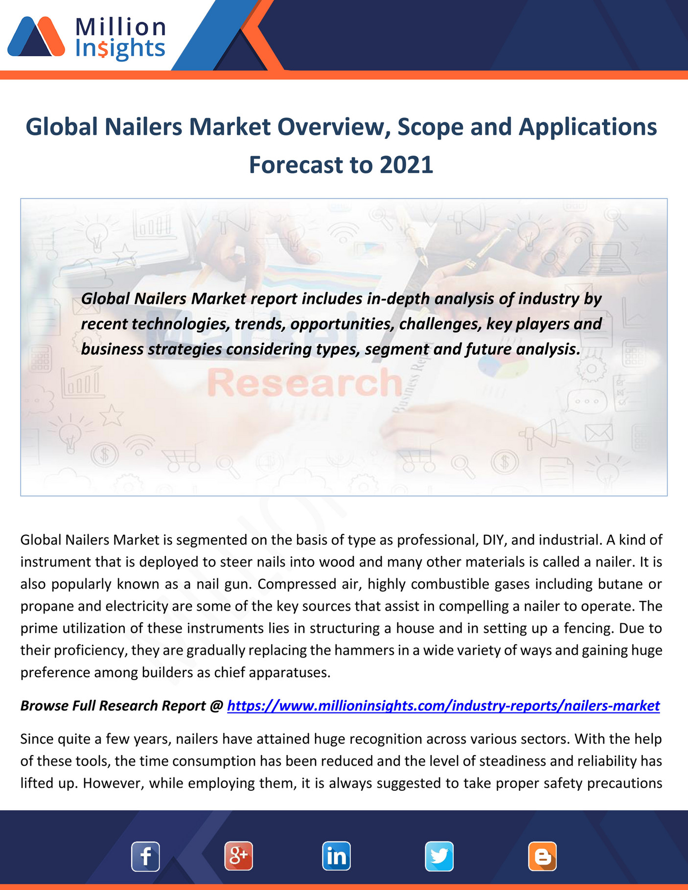 Million Insight Global Nailers Market Overview, Scope and