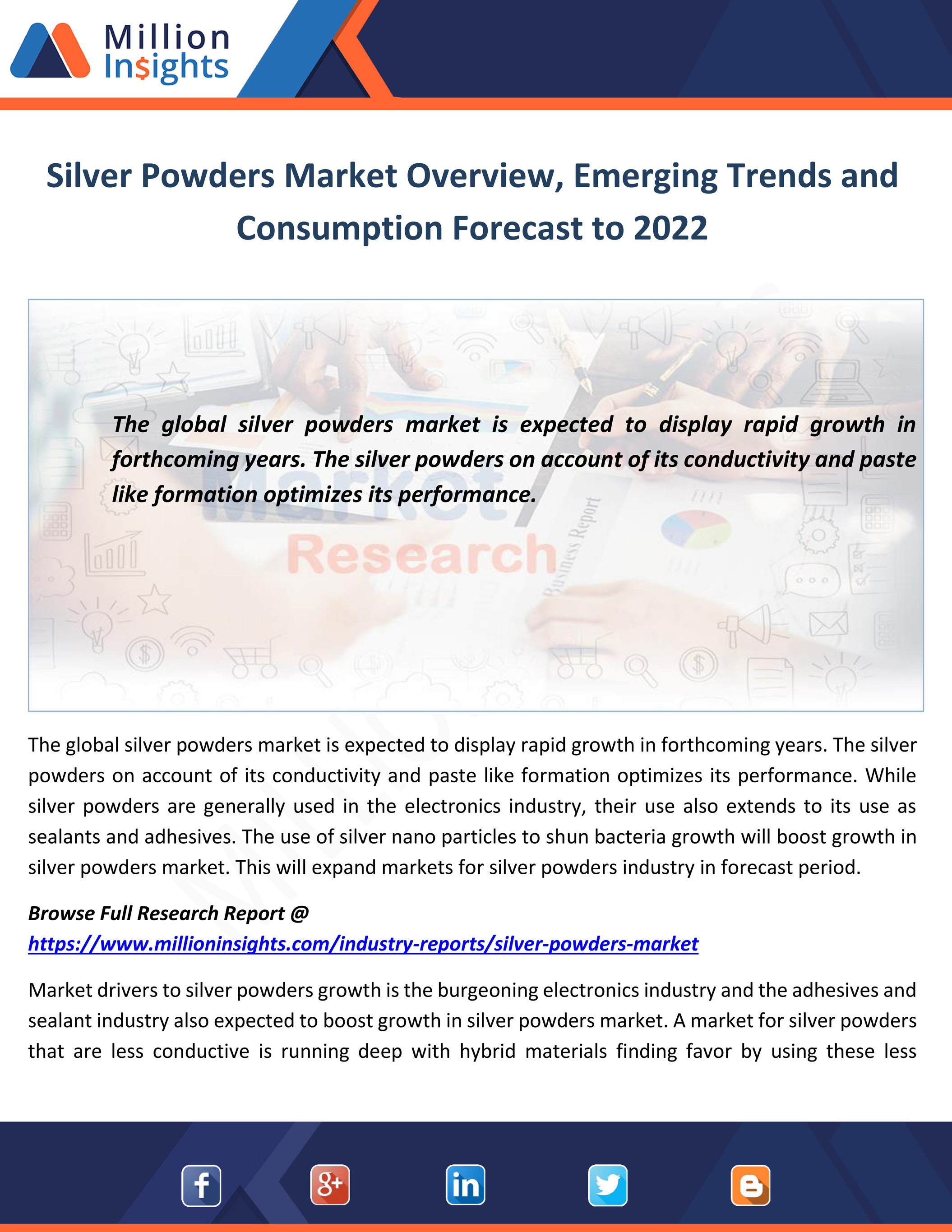 Million Insight Silver Powders Market Overview Emerging Trends And Consumption Forecast To 2022 Page 4 5 Created With Publitas Com Silver Forecasting Trends 2022