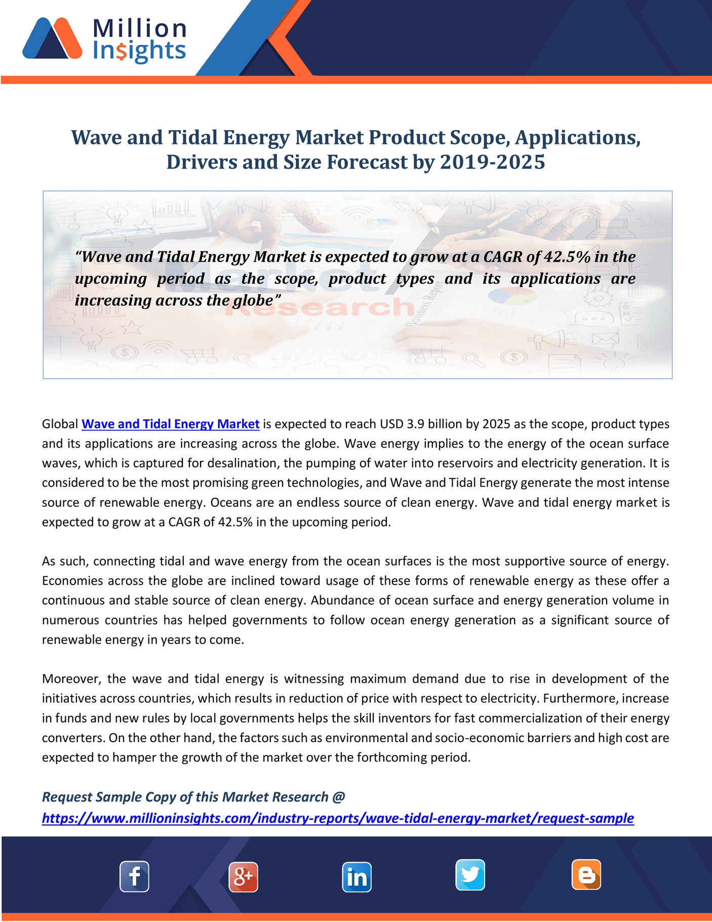 Million Insight Wave and Tidal Energy Market Product Scope