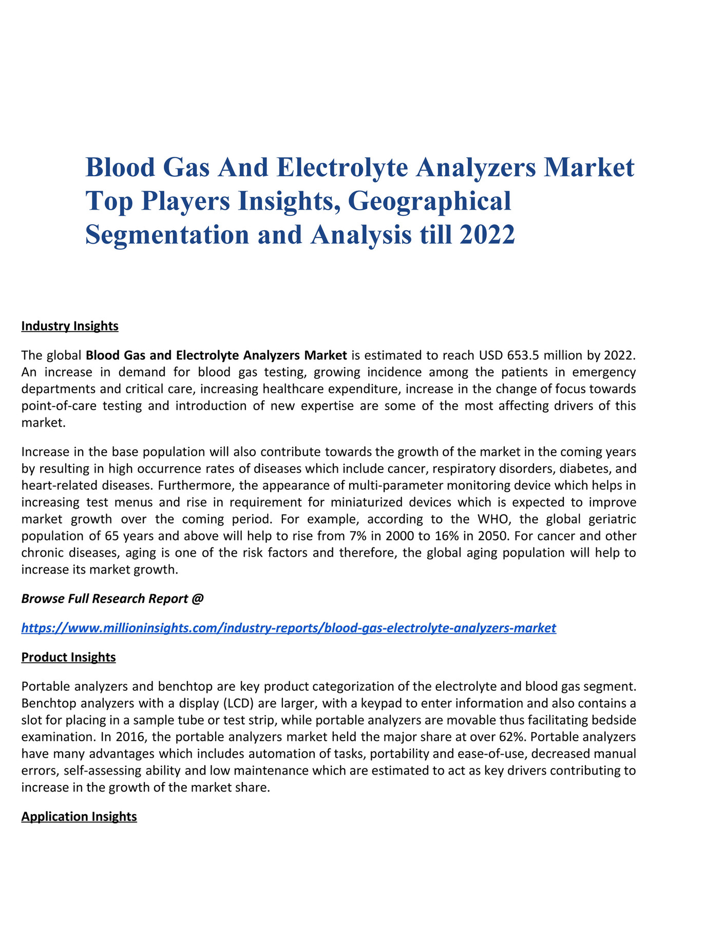 Million Insights Blood Gas And Electrolyte Analyzers Market Top