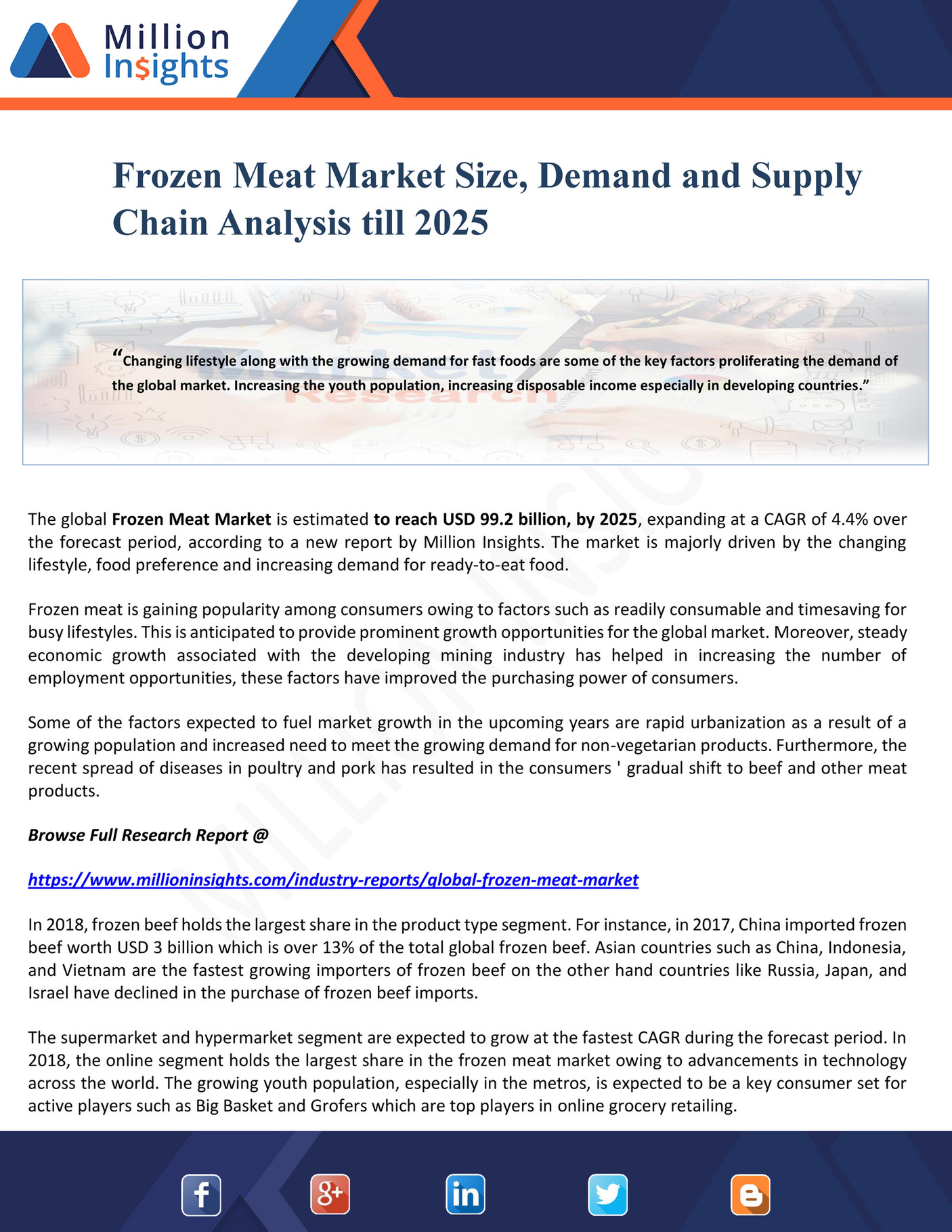 Million Insights - Frozen Meat Market Size, Demand and Supply Chain ...