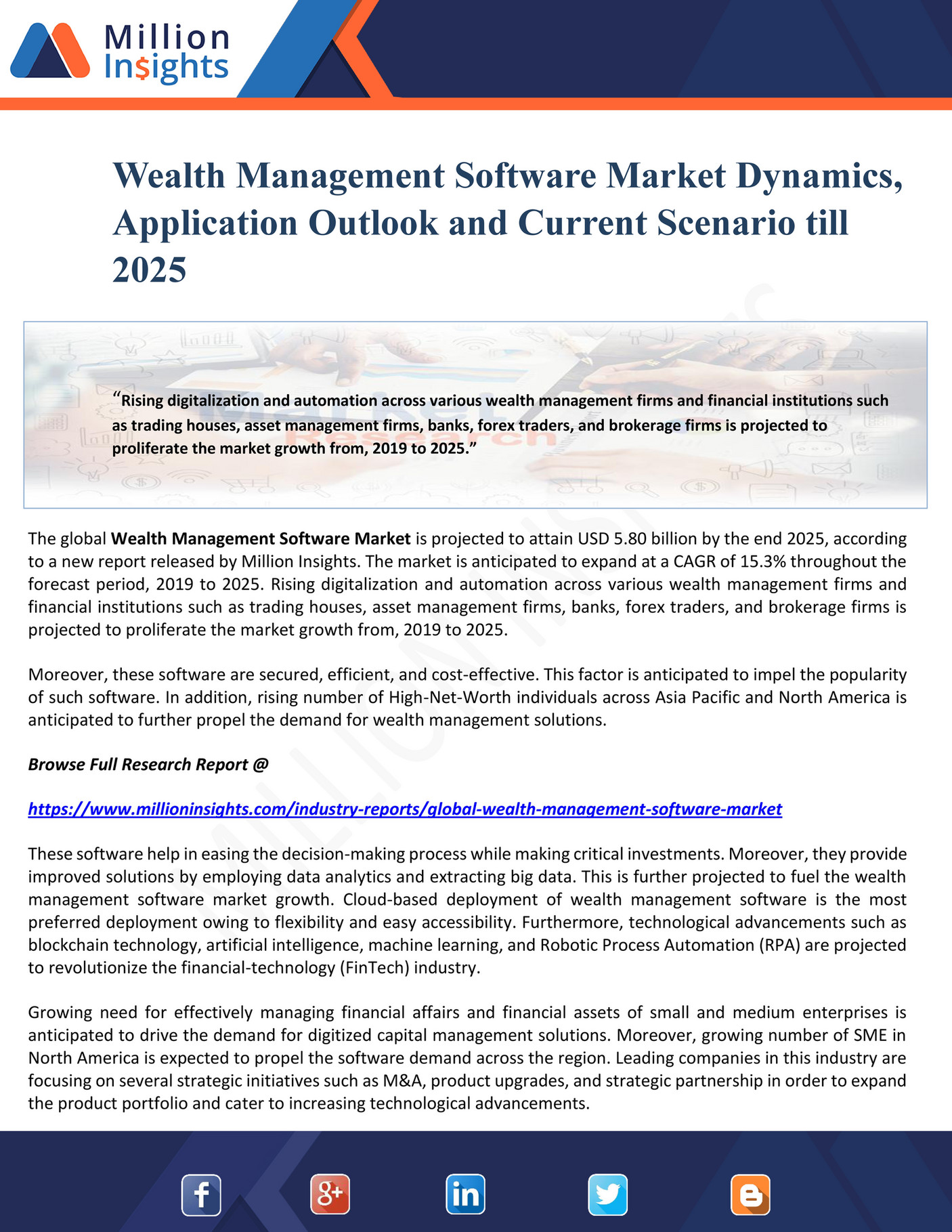 Million Insights Wealth Management Software Market Dynamics