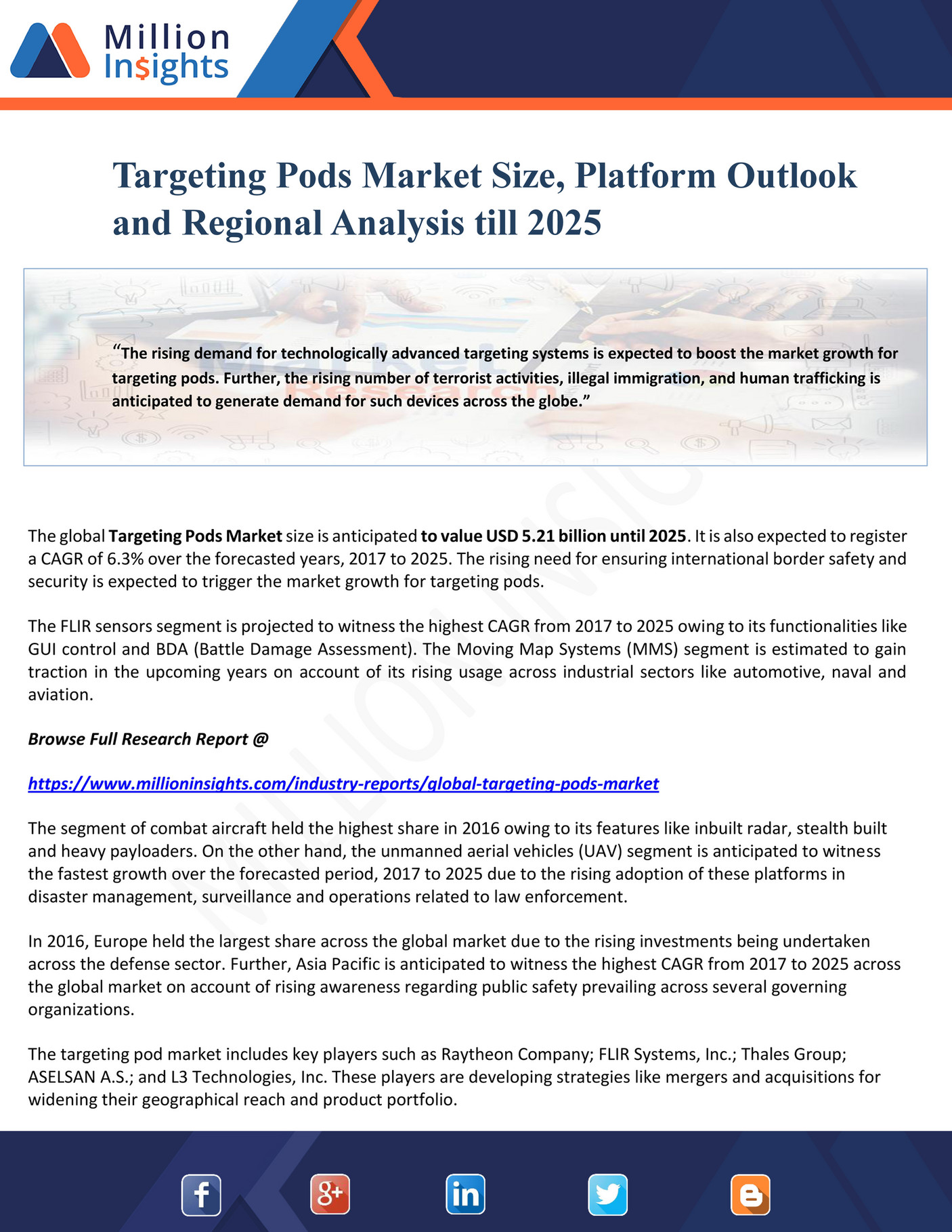 Million Insights Targeting Pods Market Size, Platform Outlook and