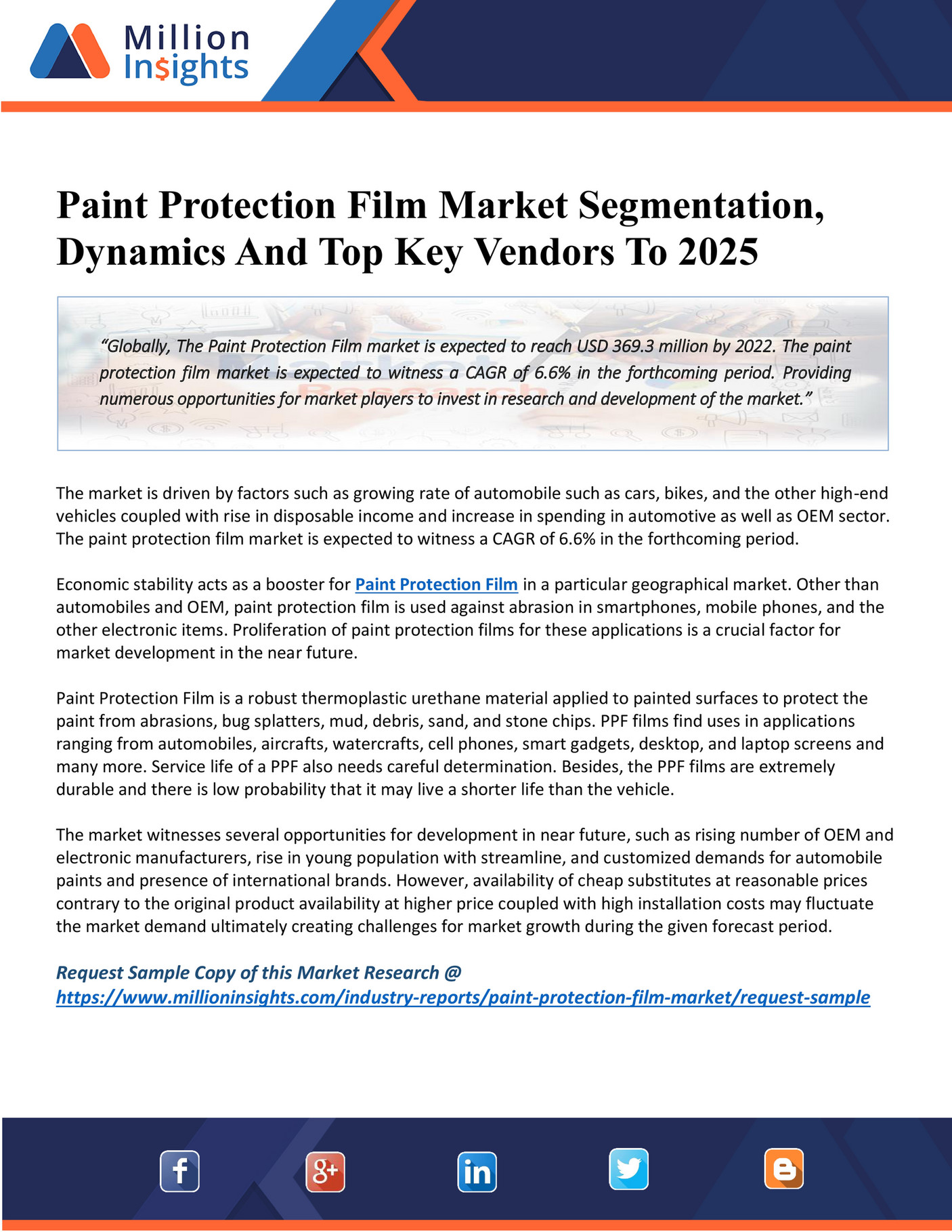 Market Hub Paint Protection Film Market 2025 By Benefits, Outlook