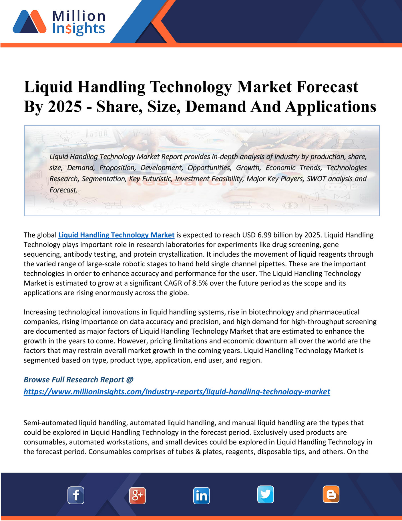 Market Hub Liquid Handling Technology Market 2025 Overview By Key