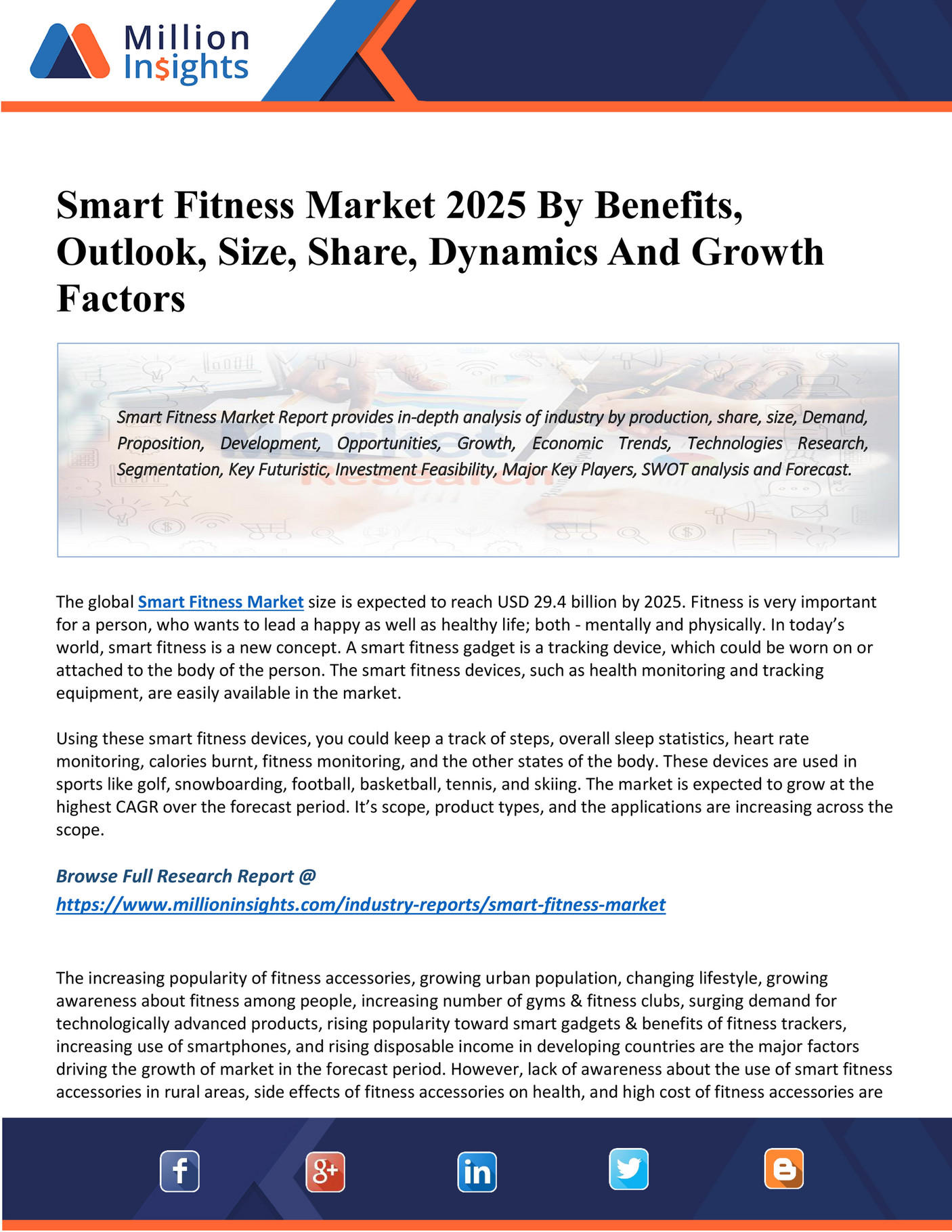 Market Hub Smart Fitness Market Future Trends, Outlook And Risk