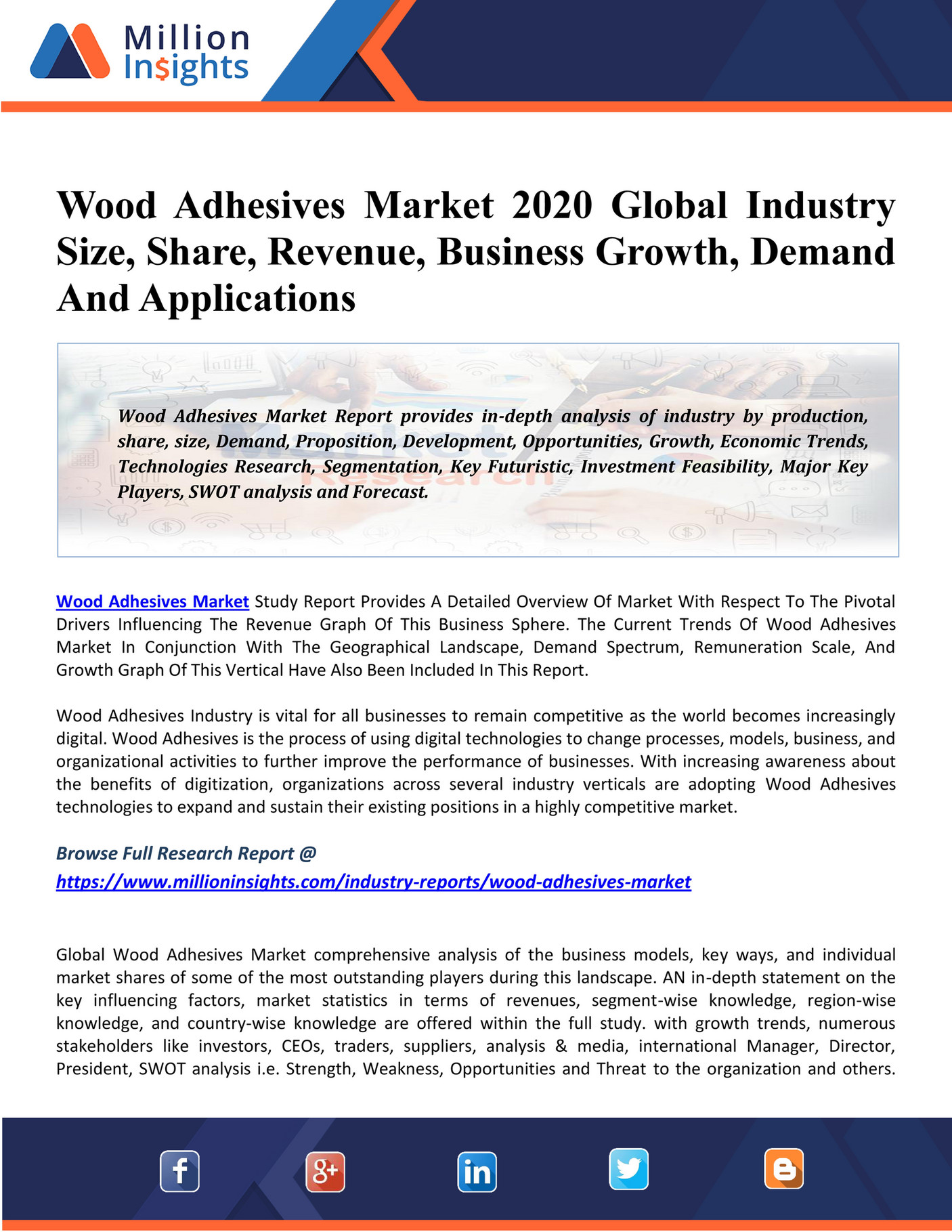 Market Hub Wood Adhesives Market Drivers, Competitive Landscape